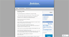 Desktop Screenshot of booksbox.wordpress.com