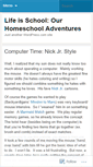 Mobile Screenshot of lifeisschool.wordpress.com