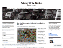 Tablet Screenshot of drivingwhilegenius.wordpress.com