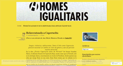 Desktop Screenshot of homesperlaigualtat.wordpress.com