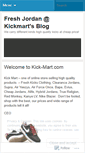 Mobile Screenshot of kickmart.wordpress.com