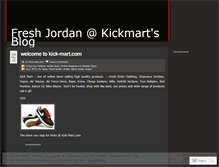 Tablet Screenshot of kickmart.wordpress.com