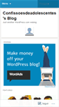 Mobile Screenshot of confissoesdeadolescentes.wordpress.com