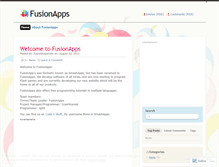 Tablet Screenshot of fusionblog2011.wordpress.com