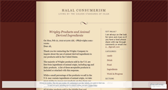 Desktop Screenshot of halalist.wordpress.com