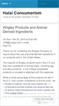 Mobile Screenshot of halalist.wordpress.com