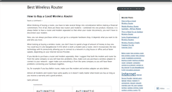 Desktop Screenshot of bestwirelessrouter.wordpress.com