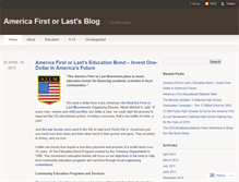 Tablet Screenshot of americafirstorlast.wordpress.com