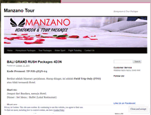 Tablet Screenshot of manzanotour.wordpress.com