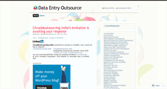 Desktop Screenshot of dataentryoutsource.wordpress.com