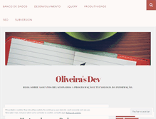 Tablet Screenshot of oliveirasdev.wordpress.com