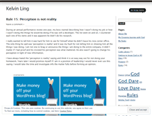 Tablet Screenshot of kelvinling.wordpress.com