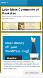 Mobile Screenshot of kankakeelatinmass.wordpress.com