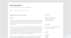 Desktop Screenshot of becomingglobal.wordpress.com