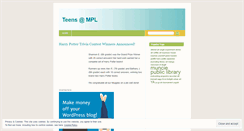 Desktop Screenshot of munplteens.wordpress.com