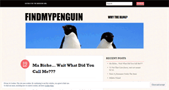 Desktop Screenshot of findmypenguin.wordpress.com