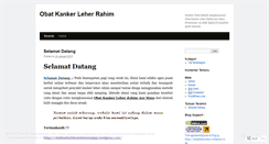 Desktop Screenshot of obatkankerleherrahimmanjur.wordpress.com