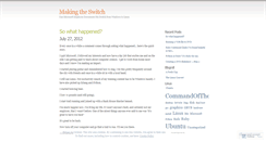 Desktop Screenshot of makingtheswitch.wordpress.com