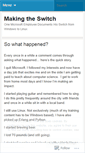 Mobile Screenshot of makingtheswitch.wordpress.com