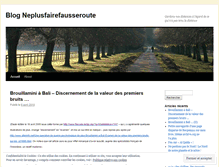 Tablet Screenshot of neplusfairefausseroute.wordpress.com