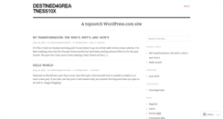Desktop Screenshot of destined4greatness10x.wordpress.com