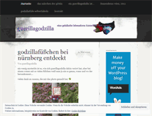 Tablet Screenshot of guerillagodzilla.wordpress.com