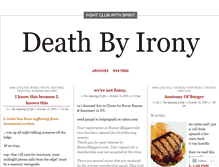 Tablet Screenshot of deathbyirony.wordpress.com