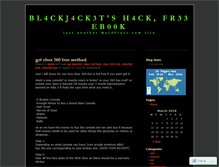 Tablet Screenshot of bl4ckj4ck3t.wordpress.com