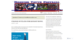 Desktop Screenshot of broncosyouthfootball.wordpress.com