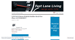 Desktop Screenshot of fastlaneliving.wordpress.com