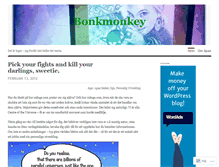 Tablet Screenshot of bonkmonkey.wordpress.com