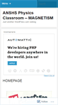 Mobile Screenshot of anshsmagnetism.wordpress.com