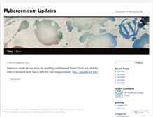 Tablet Screenshot of mybergen1.wordpress.com