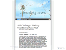 Tablet Screenshot of extraordinarysurprise.wordpress.com