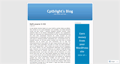Desktop Screenshot of cptblight.wordpress.com
