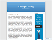 Tablet Screenshot of cptblight.wordpress.com