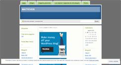 Desktop Screenshot of matyever.wordpress.com