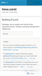 Mobile Screenshot of lissacarol.wordpress.com