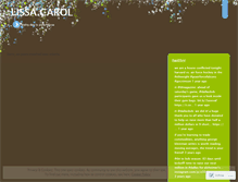 Tablet Screenshot of lissacarol.wordpress.com
