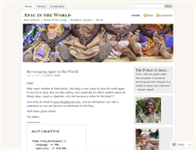 Tablet Screenshot of apacintheworld.wordpress.com