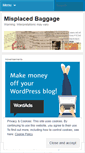 Mobile Screenshot of misplacedbaggage.wordpress.com