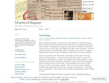 Tablet Screenshot of misplacedbaggage.wordpress.com