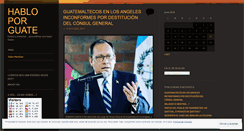 Desktop Screenshot of habloporguate.wordpress.com