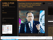 Tablet Screenshot of habloporguate.wordpress.com