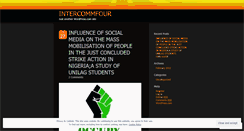 Desktop Screenshot of intercommfour.wordpress.com