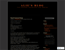 Tablet Screenshot of aliesaja.wordpress.com