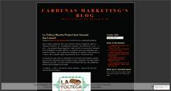 Desktop Screenshot of cardenasmarketing.wordpress.com