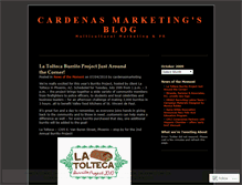 Tablet Screenshot of cardenasmarketing.wordpress.com