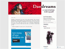 Tablet Screenshot of daedreams.wordpress.com