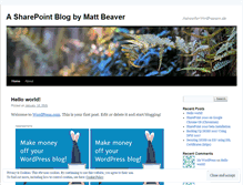 Tablet Screenshot of mattbeaver2002.wordpress.com